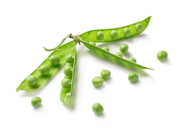 Tasty Fresh Peas White Background — Stock Photo, Image