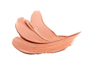 Beyaz arkaplanda makyaj için temel örneği