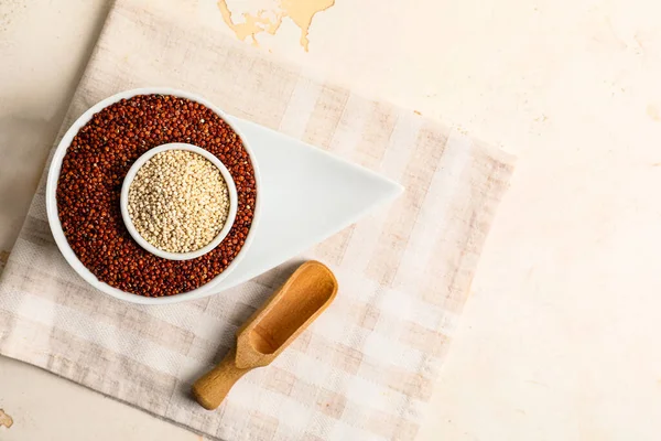 Bowls Healthy Quinoa Table — Stock Photo, Image