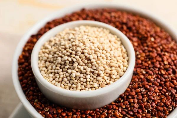 Bowls Healthy Quinoa Closeup — Stock Photo, Image