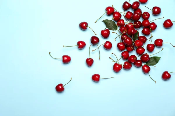 Ripe Sweet Cherry Color Background — Stock Photo, Image