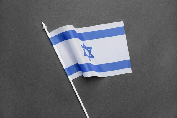 Bandeira Israel Fundo Escuro — Fotografia de Stock