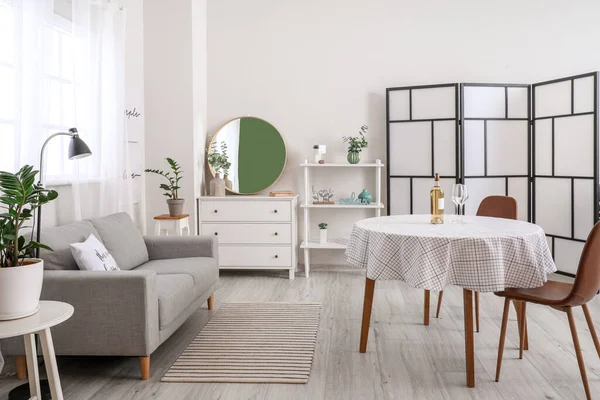 Interior Del Comedor Moderno Elegante — Foto de Stock