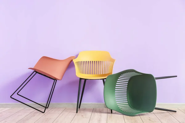 천연색 근처의 의자들 — 스톡 사진
