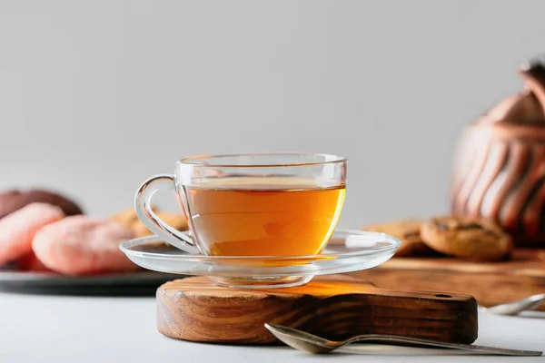 Cup Hot Tea Table — Stock Photo, Image