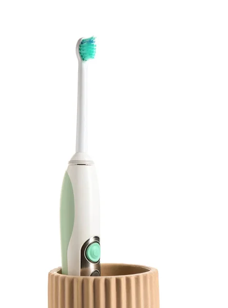 Electric Tooth Brush White Background — Stock Photo, Image