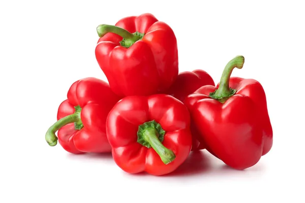 Red Bell Pepper White Background — Stock Photo, Image