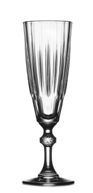 Beyaz arkaplanda boş bardak