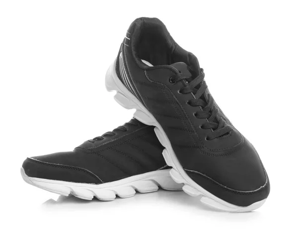 Paire Chaussures Sport Homme Sur Fond Blanc — Photo