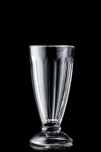 Empty Glass Dark Background — Stock Photo, Image