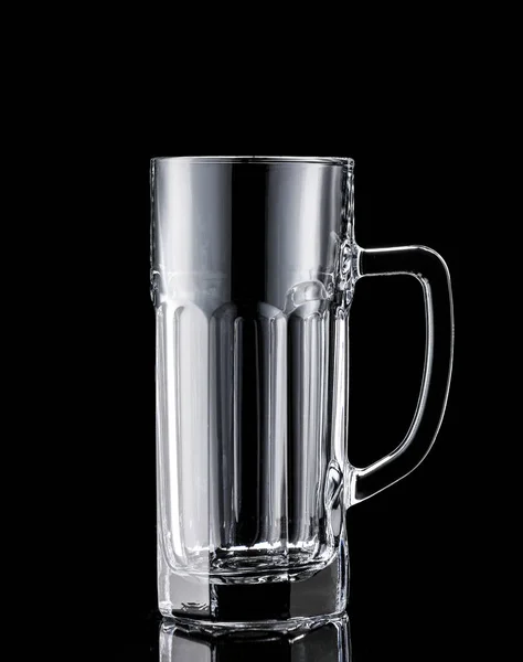 Empty Glass Mug Dark Background — Stock Photo, Image
