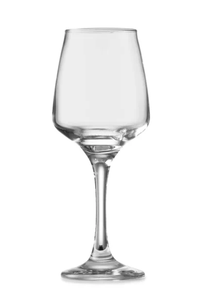 Empty Glass White Background — Stock Photo, Image