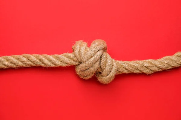 Rope Knot Color Background — Stock Photo, Image