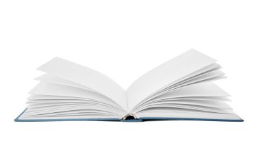 Beyaz arkaplan üzerine kitap aç