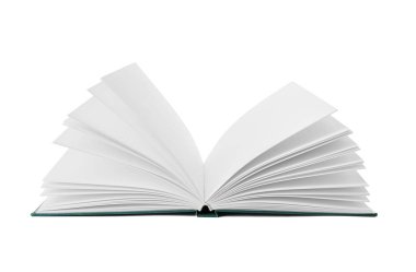 Beyaz arkaplan üzerine kitap aç