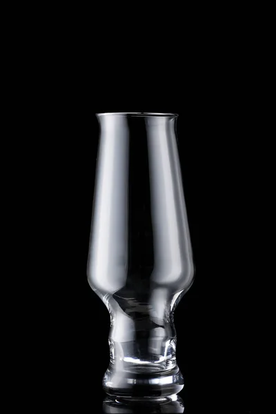 Empty Glass Dark Background — Stock Photo, Image