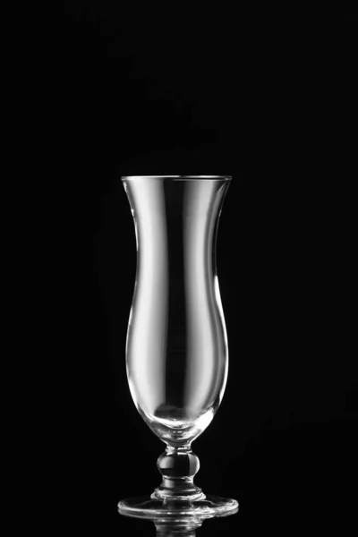 Empty Glass Dark Background — Stock Photo, Image