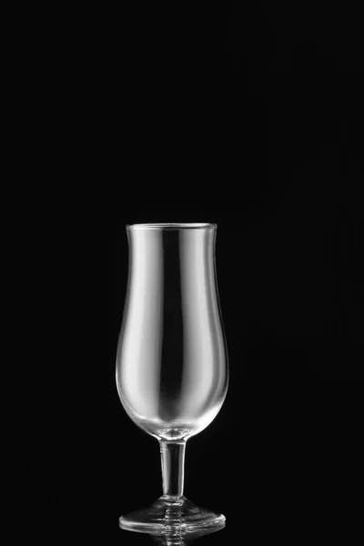 Empty Glass Dark Background — Stock Photo, Image