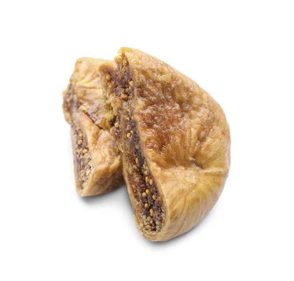Tasty Dried Figs White Background — Stock Photo, Image