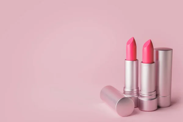 Different Lipsticks Color Background — Stock Photo, Image