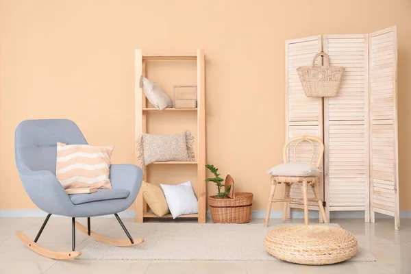 Interior Modern Stylish Living Room — Stock Photo, Image