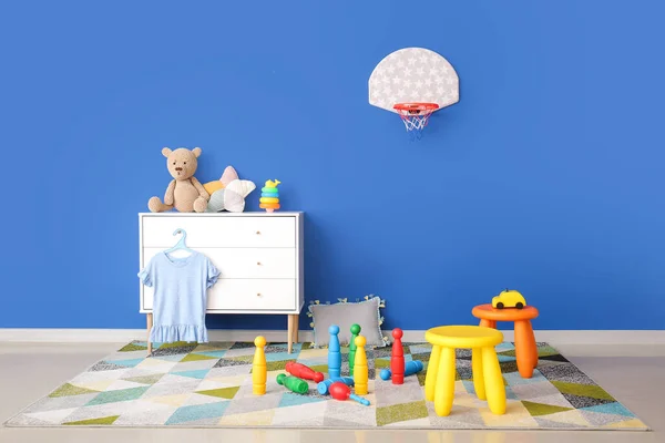Einrichtung Eines Modernen Spielzimmers Kindergarten — Stockfoto