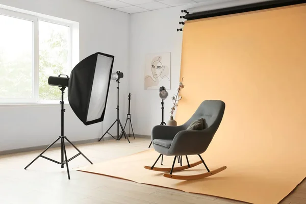 Interieur Eines Modernen Fotostudios — Stockfoto