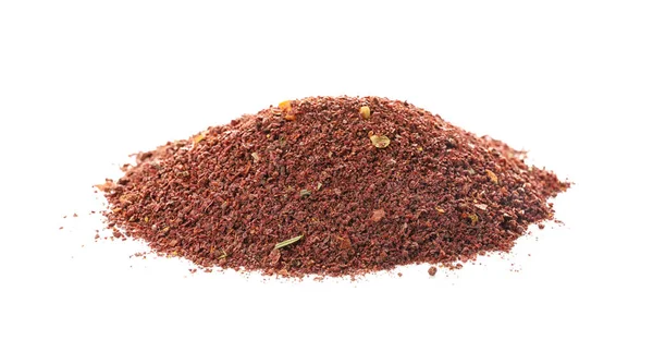 Sumac Aromatique Sur Fond Blanc — Photo