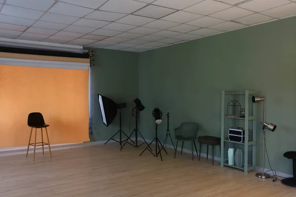 Interiör Modern Fotostudio — Stockfoto