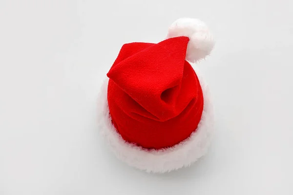 Santa Claus Hat White Background — Stock Photo, Image