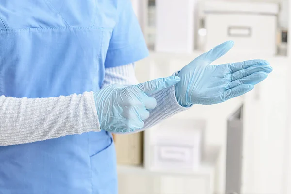 Doctor Medical Gloves Clinic — Stock Photo, Image