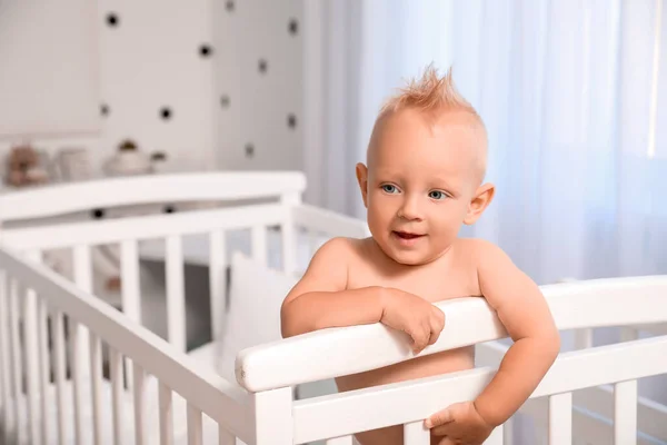 Cute Little Baby Bed Home — Stock Photo, Image