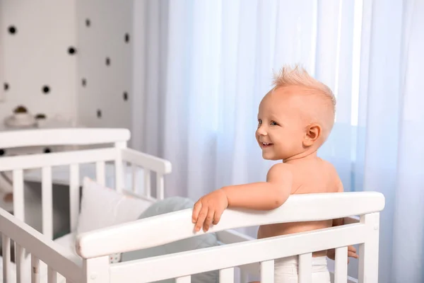 Cute Little Baby Bed Home — Stock Photo, Image