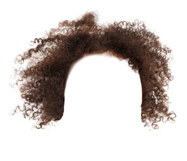 Beyazlar üzerinde izole edilmiş tasarımcılar için modaya uygun çocuk saç stili