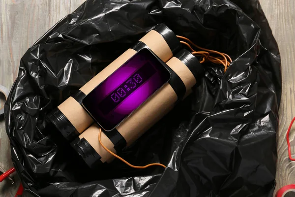 Bomb Timer Bag — Stock Photo, Image