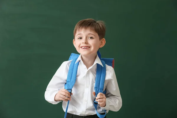Little Schoolboy Color Background — Stock Photo, Image