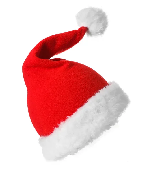 Sombrero Santa Claus Aislado Blanco — Foto de Stock