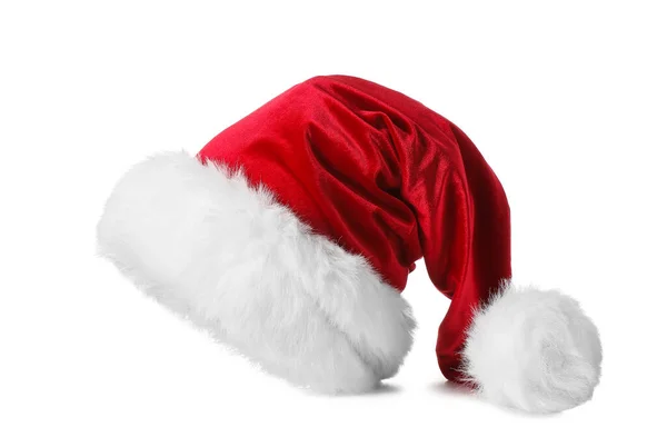 Sombrero Santa Claus Aislado Blanco — Foto de Stock