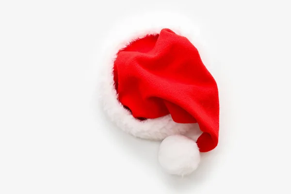 Santa Claus Hat White Background — Stock Photo, Image