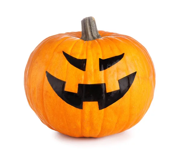 Halloween Pumpkin White Background — Stock Photo, Image