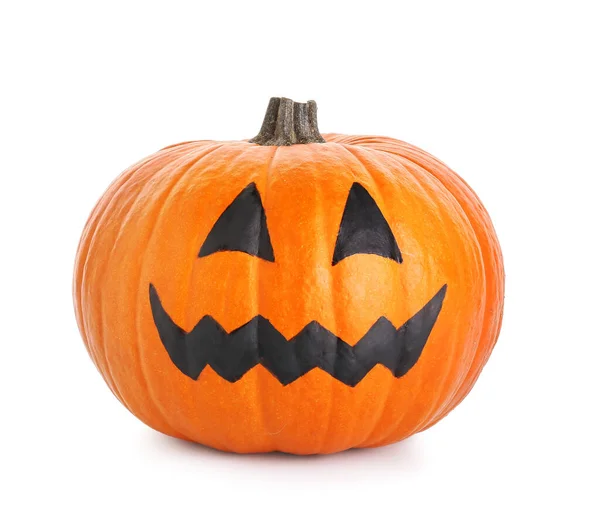 Halloween Pumpkin White Background — Stock Photo, Image