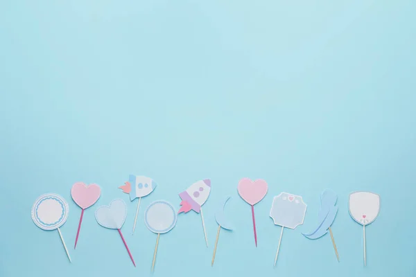 Κομψό Cupcake Toppers Φόντο Χρωμάτων — Φωτογραφία Αρχείου