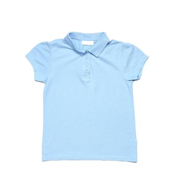 Beyaz arka planda şık okul üniforması