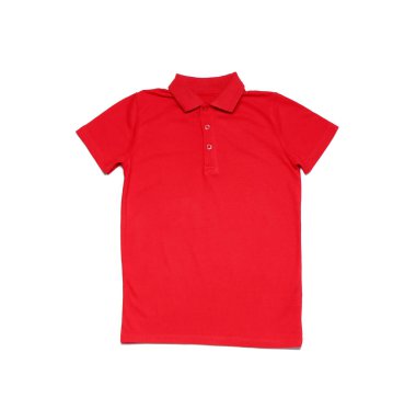 Beyaz arka planda şık okul üniforması