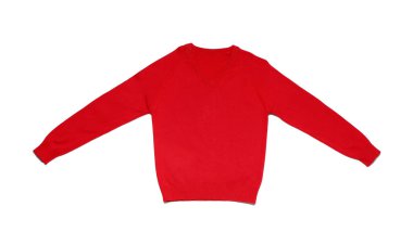 Beyaz arka planda şık okul üniforması