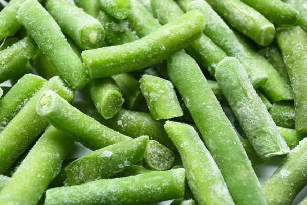 Frozen Green Beans Background — Stock Photo, Image