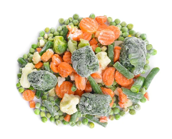 白を基調とした冷凍野菜のミックス — ストック写真