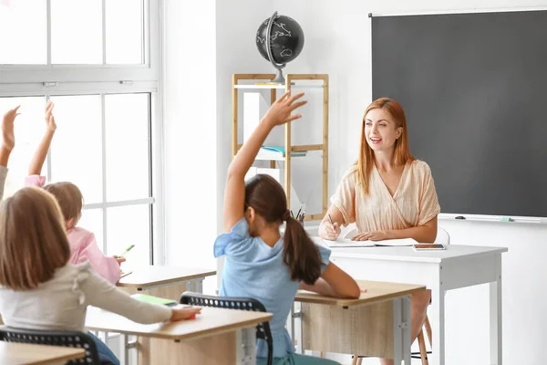 Lição Condução Professores Sala Aula — Fotografia de Stock