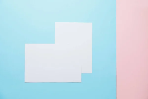 Blank Cards Color Background — Stock Photo, Image