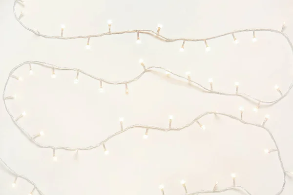 Christmas Garland Light Background — Stock Photo, Image